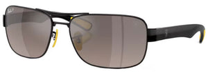 RB624 RAY-BAN RB3763M F1205J 64 BLACK / GREY MIRROR GREY GRADIENT POLARIZED