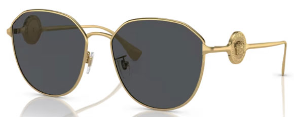 VE203 VERSACE VE2259D 100287 58 GOLD  / DARK GREY