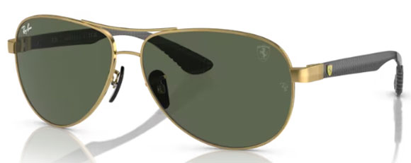 RB490 RAY-BAN RB8331M F00871 61 GOLD / DARK GREEN