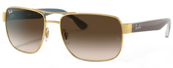 B68 RAY-BAN RB3530 001/13 58 GOLD / BROWN GRADIENT