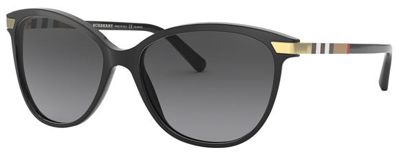 BB025 BURBERRY BE4216 3001T3 57 BLACK  / GREY GRADIENT POLARIZED