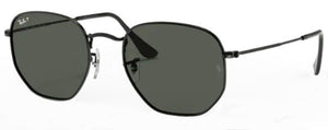 D23 RAY-BAN HEXAGONAL RB3548N 002/58 54 BLACK / G-15 GREEN POLARIZED