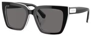 SW008 SWAROVSKI SK6013 101581 54 BLACK  / DARK GREY POLARIZED
