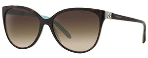 T143 TIFFANY TF4089B 81343B 58 HAVANA ON TIFFANY BLUE / BROWN GRADIENT