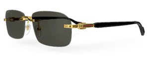 G183 GUCCI GG1221S-001 56 GOLD - BLACK - GREY
