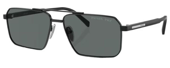 PR149 PRADA PR A57S 1AB5Z1 61 BLACK / DARK GREY POLARIZED