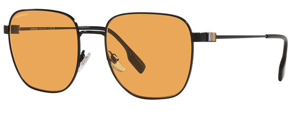 BB022 BURBERRY DREW BE3142 1001/7 55 BLACK / ORANGE