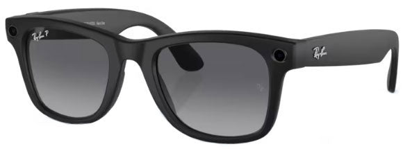 RB575 RAY-BAN META WAYFARER RW4008 601ST3 53 BLACK / GREY POLARIZED