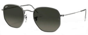 B102 RAY-BAN  HEXAGONAL RB3548N 004/71 54 GUNMETAL / LIGHT GRAY GRADIENT DARK GRAY