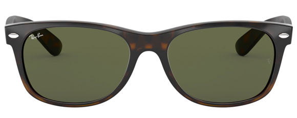 D42 RAY-BAN NEW WAYFARER RB2132 902L 55 TORTOISE / G-15 GREEN