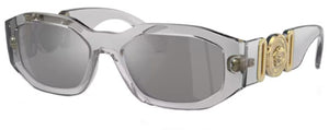 VE155 VERSACE VE4361 311/6G 53 TRANSPARENT GRAY  LIGHT GRAY MIRRORED SILVER