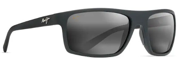 MJ210  MAUI JIM BYRON BAY 746-02MR 62 RUBBER MATTE BLACK / NEUTRAL GRAY