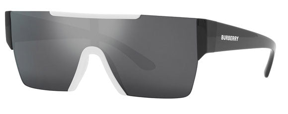 BB027 BURBERRY BE4291 40496G 38 WHITE / GREY MIRRORED BLACK