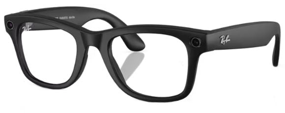 RB582 RAY-BAN META WAYFARER RW4006 601S1M 50 MATTE BLACK / TRANSITIONS  GRAPHITE GREEN PHOTOCHROMIC