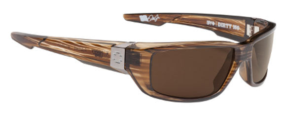SY049 SPY DIRTY MO 670937218885 61 BROWN STRIPE TORT  HAPPY BRONZE POLARIZED