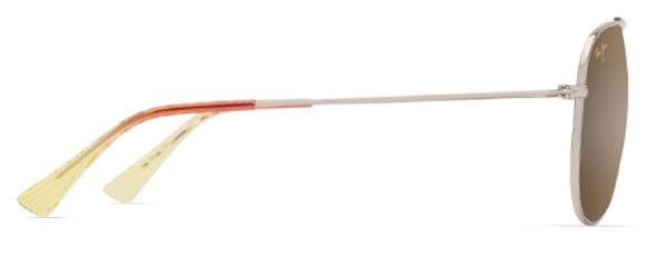 MJM172 MAUI JIM HAUOLI XL H674-16B SHINY LIGHT GOLD WITH ORANGE YELLOW / HCL BRONZE