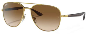 RB529 RAY-BAN RB3683 001/51 56 ARISTA GOLD / CLEAR GRADIENT BROWN