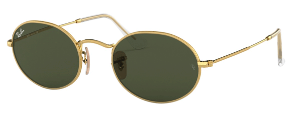 B180 RAY-BAN OVAL RB3547 001/31 54 ARISTA  / G-15 GREEN