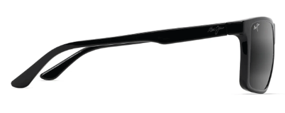 MJM087 MAUI JIM MAMALU BAY 610-02 59.5 GLOSS BLACK  / NEUTRAL GREY