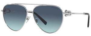 T136 TIFFANY TF3092 60019S 59 SILVER / AZURE GRADIENT BLUE