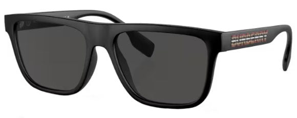 BB034 BURBERRY BE4402U 346487 56 MATTE BLACK  / DARK GREY