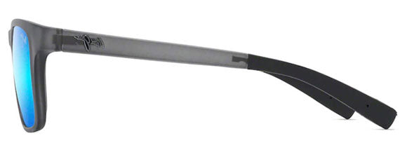 MJ368 MAUI JIM LONGITUDE B762-11M MATTE GREY TRANSLUCENT / BLUE HAWAII POLARIZED