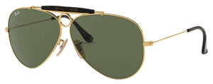 RB302 RAY-BAN SHOOTER RB3138 181 62 GOLD ARISTA / G-15 GREEN