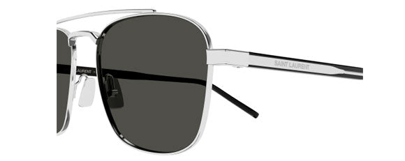 SL71 YSL SAINT LAURENT SL 665-002 56 SILVER  / GREY