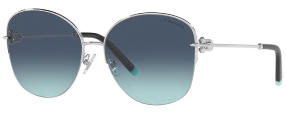 T135 TIFFANY TF3082 60019S 58 SILVER / AZURE GRADIENT BLUE