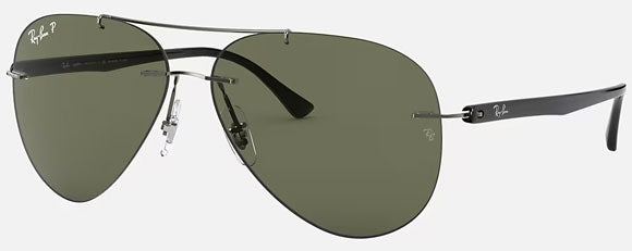 C161 RAY-BAN RB8058 004/9A 59 GUNMETAL / GREEN POLARIZED