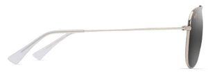 MJM178 MAUI JIM HAU'OLI 665-16A SHINY LIGHT GOLD WITH CRYSTAL / NEUTRAL GREY