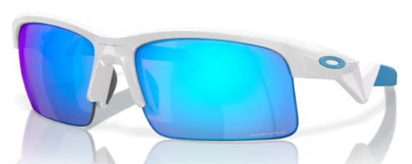 OK211 OAKLEY YOUTH SUN CAPACITOR OJ9013 901302 62 POLISHED WHITE  / PRIZM SAPPHIRE