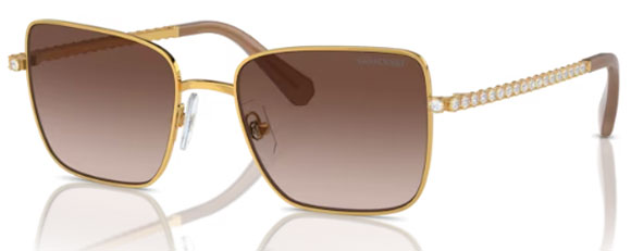 SW023 SWAROVSKI SK7015 400713 53 YELLOW GOLD / GRADIENT BROWN