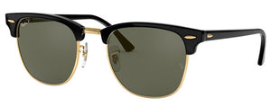 E62 RAY-BAN CLUBMASTER RB3016 901/58 55 BLACK / G-15 GREEN POLARIZED