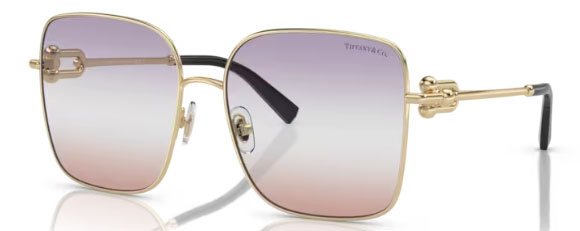 T179 TIFFANY TF3094 6199EL 58 PALE GOLD / TRIGRADIENT FUCSIA PINK