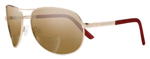 SR13 SUNCLOUD AVIATOR READER 1.50 S-AVPPBRGD150 GOLD  / BROWN POLARIZED