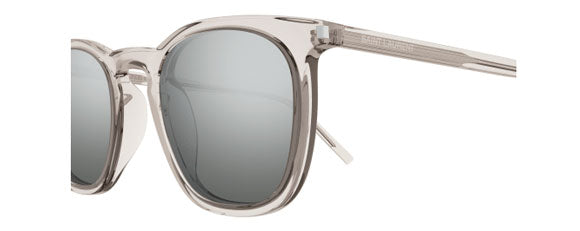 SL73 YSL SAINT LAURENT SL 623-004 49 BEIGE  / SILVER