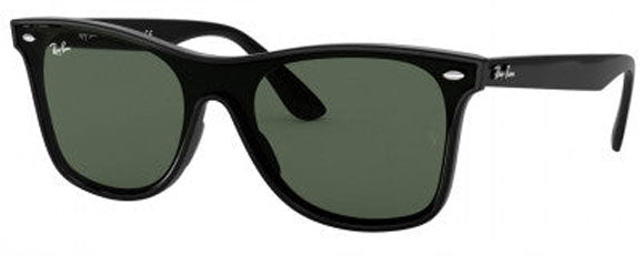 RB012 RAY-BAN BLAZE WAYFARER RB4440N 601/71 41 BLACK / DARK GREEN