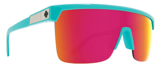 SY041 SPY FLYNN 5050 6700000000046 134 TEAL / HD PLUS GREY GREEN WITH PINK SPECTRA MIRRORED