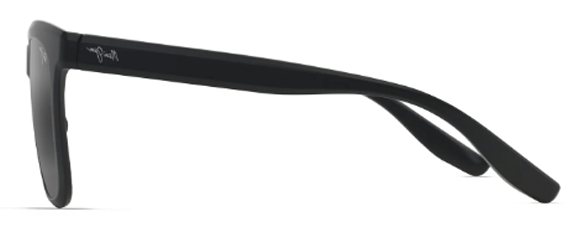 MJM004 MAUI JIM PEHU 602-02 55 MATTE BLACK  NEUTRAL GREY