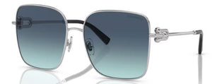 T177 TIFFANY TF3094 60019S 58 SILVER / AZURE GRADIENT BLUE