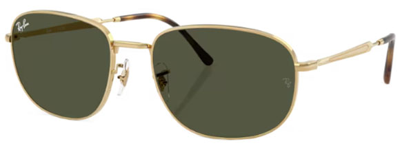 RB588 RAY-BAN RB3754 001/31 60 ARISTA GOLD / GREEN