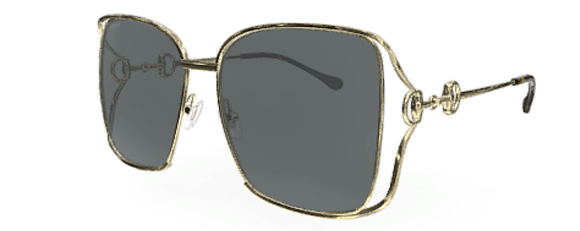 G111A GUCCI GG1020S 002 61 GOLD / GREY
