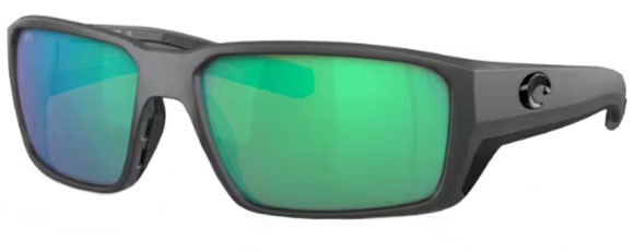 P108 COSTA FANTAIL PRO 6S9079 907910 60 MATTE GRAY / GREEN MIRROR POLARIZED
