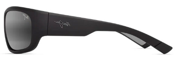 MJM202 MAUI JIM MA'UKELE 682-02 MATTE BLACK / NEUTRAL GREY