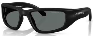 N72 ARNETTE ZYME AN4358 290081 58 RUBBER BLACK / DARK GREY POLARIZED