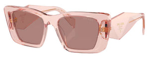 PR133 PRADA PR 08YS 19Q10D 51 TRANSPARENT PEACH / LIGHT BROWN