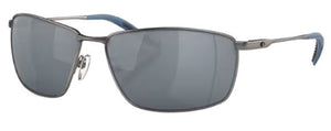 CT091 COSTA TURRET 06S6009 600909 63 MATTE DARK GUNMETAL / GRAY SILVER MIRRORED POLARIZED