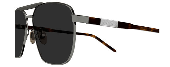 G221 GUCCI GG1164S-001 58 GUNMETAL - HAVANA  / GREY