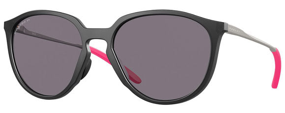 OK165 OAKLEY SIELO OO9288 928801 57 MATTE BLACK INK / SATIN SILVER / PRIZM GRAY POLARIZED
